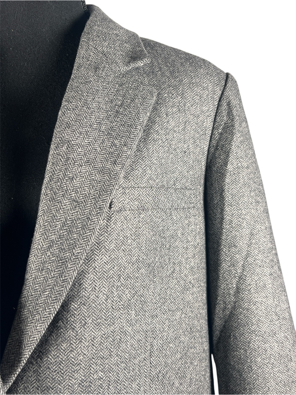 NWT Everlane Grey Herringbone Oversized Blazer, Size 10 - Picture 5 of 14